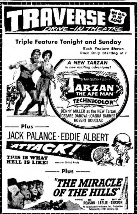 Traverse Drive-In Theatre - Sept 24 1960 Ad
